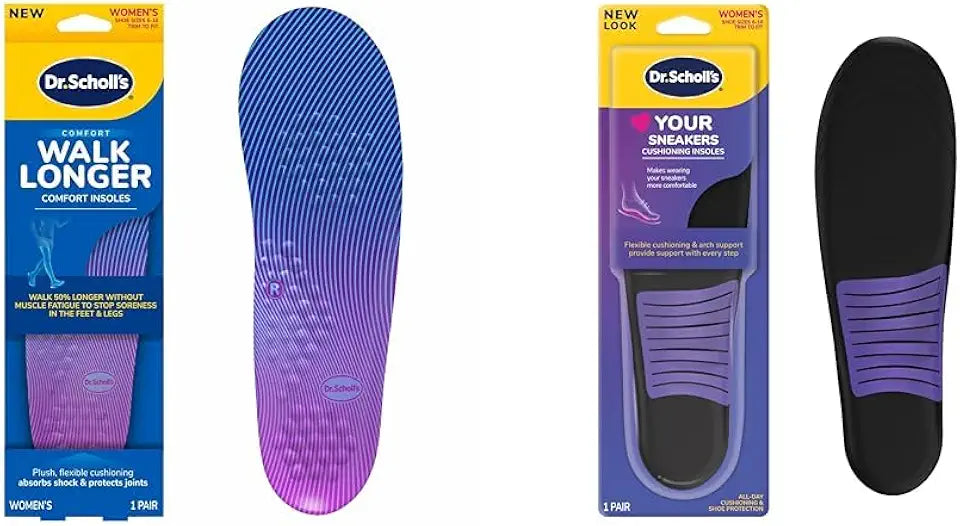Plush Foam Cushioning Insoles for Women's Shoe Size 6-10, 1 Pair O96283