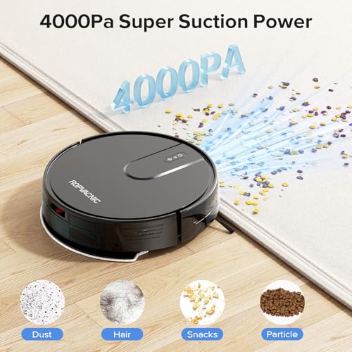 Robot Vacuum and Mop Combo with 4000Pa Suction F19518