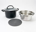 4-Piece Hard-Anodized Stock Pot Set H93824
