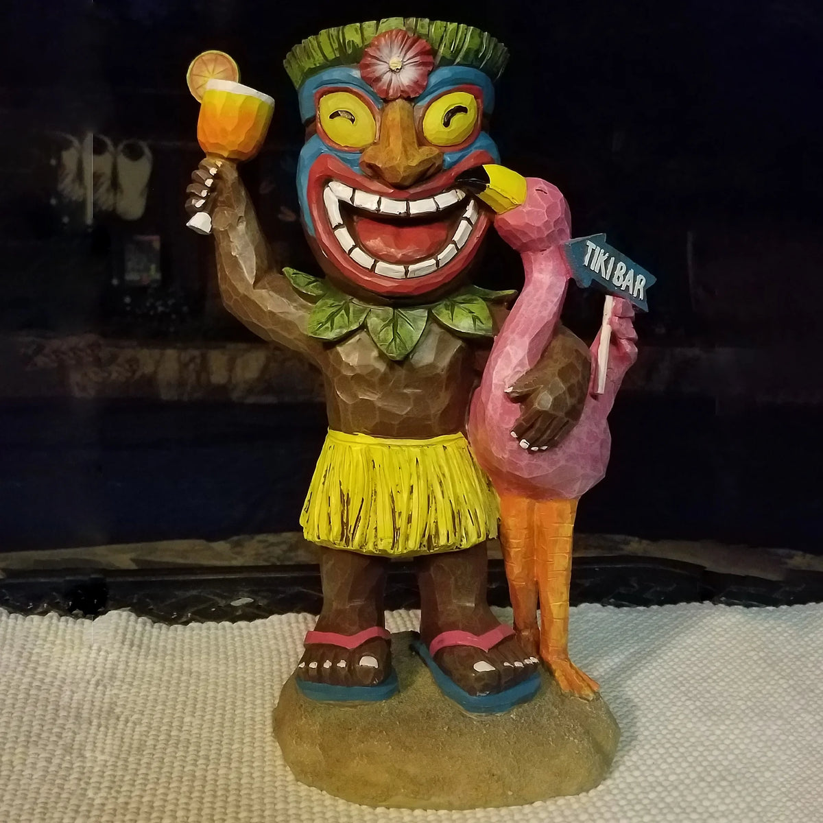 16" Solar Lighted Outdoor Garden Statue F534