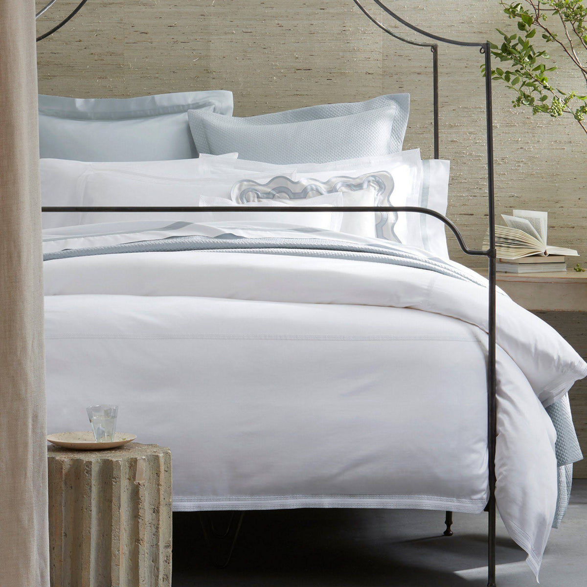 King Cotton Sateen Flat Sheet D5607