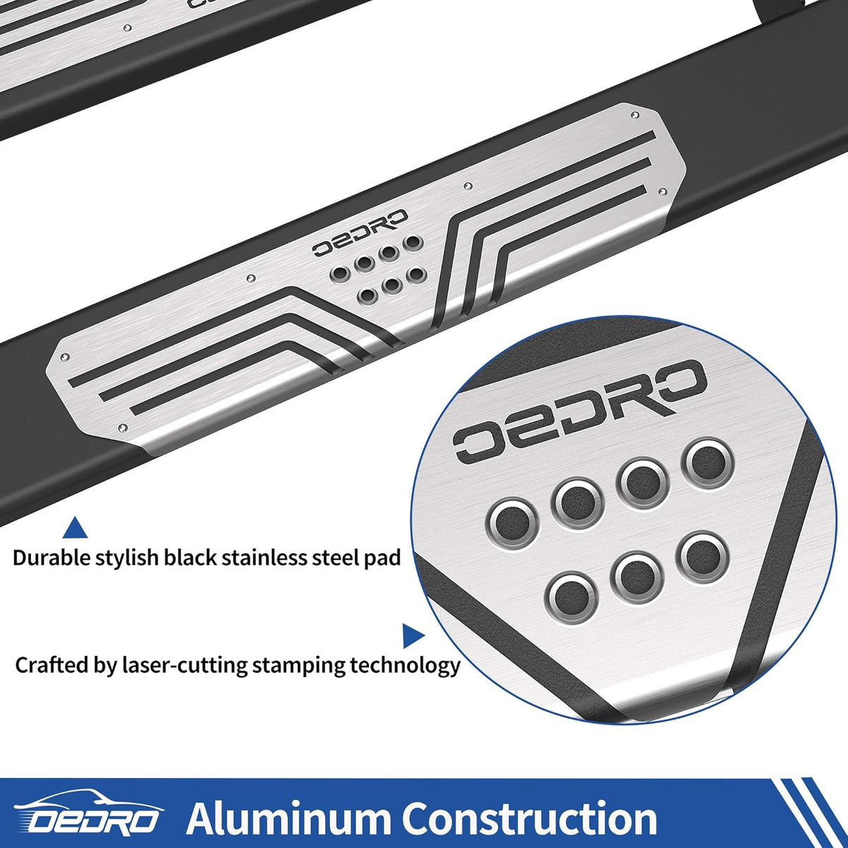 6.5 Running Boards Side Step Nerf Bars U891