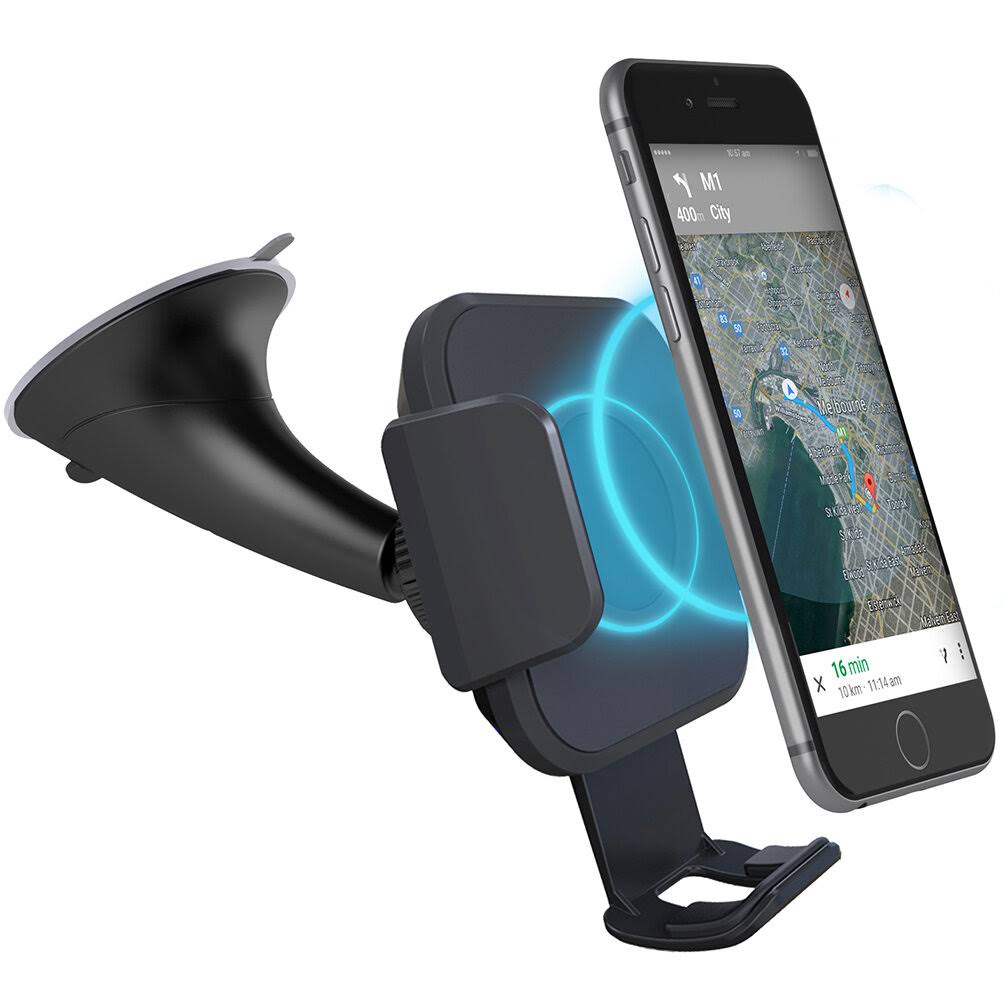Wireless Smartphone Car Charger with Windshield Mount S581933