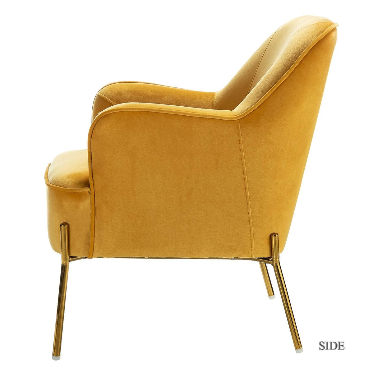 Teal Accent Chair with Gold Legs, Set of 2 J3781