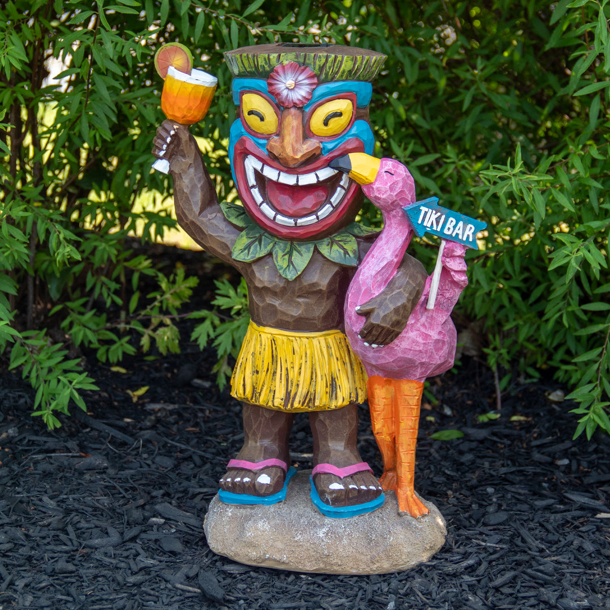 16" Solar Lighted Outdoor Garden Statue F534
