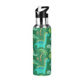Dinosaur Green Stainless Steel Insulated Water Bottle with Straw Lid S936