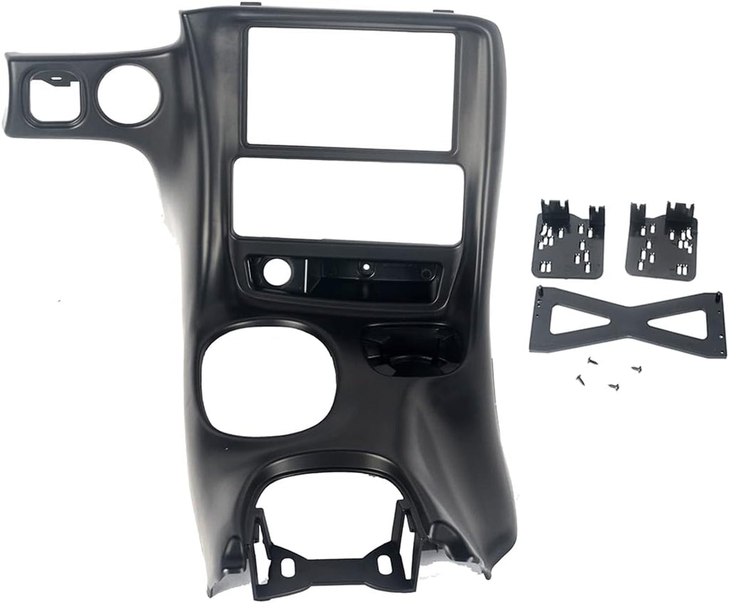 Matte Black Double Din Dash Installation Kit for Chevy Corvette C5 Z65735