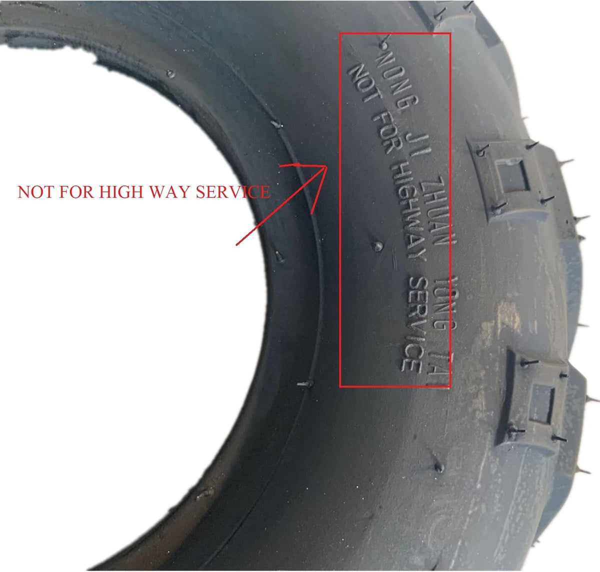 Set of 4 All Terrain ATV UTV Tires 25x8-12 Front 25x10-12 Rear 6PR J8453