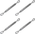 5/8 Inch x 6 Inches Galvanized Eye and Eye Turnbuckles Pack of 2 Q752009