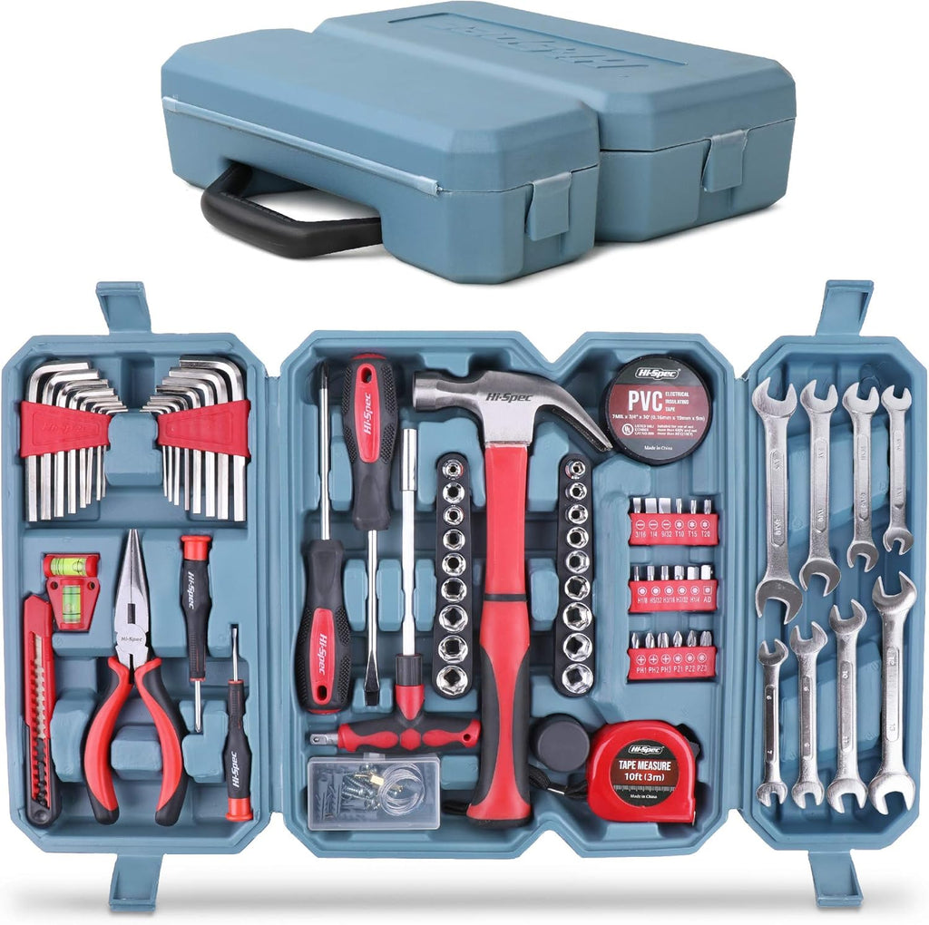 73 Piece Home & Garage Tool Kit Set with Tool Box Case V600883