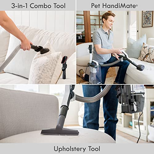 Bagless Upright Vacuum with 4 Height Adjustment, Blue W405