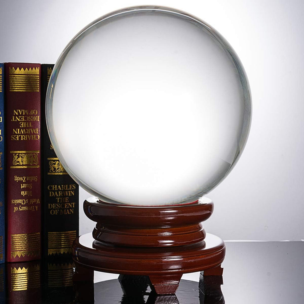 Crystal Ball 250mm with Wooden Stand R71157