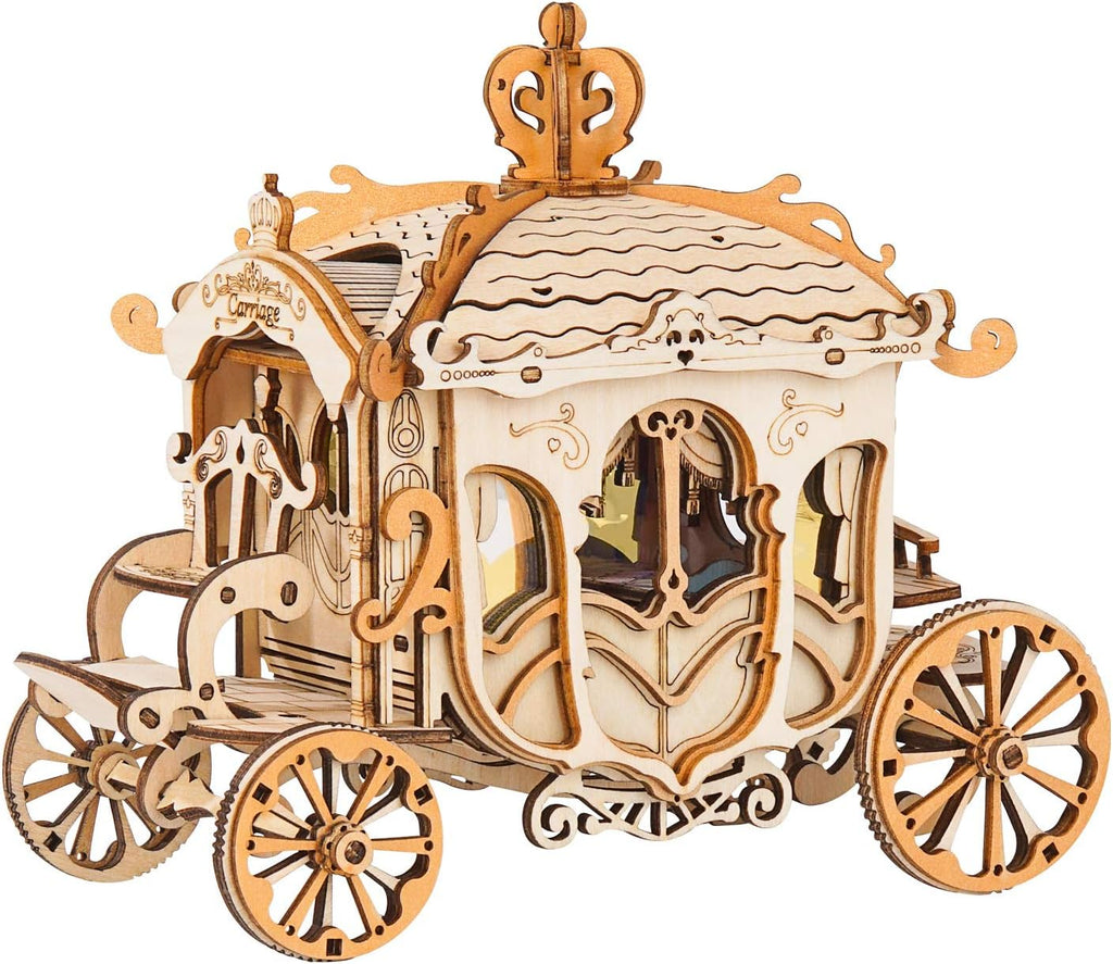 3D Wooden Puzzle Retro Car Model W121343