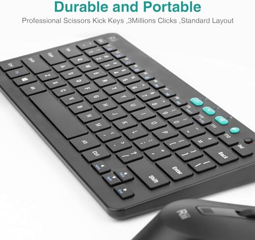 2.4 Gigahertz Ultra-Slim Wireless Keyboard and Mouse Combo (Black) Z23305