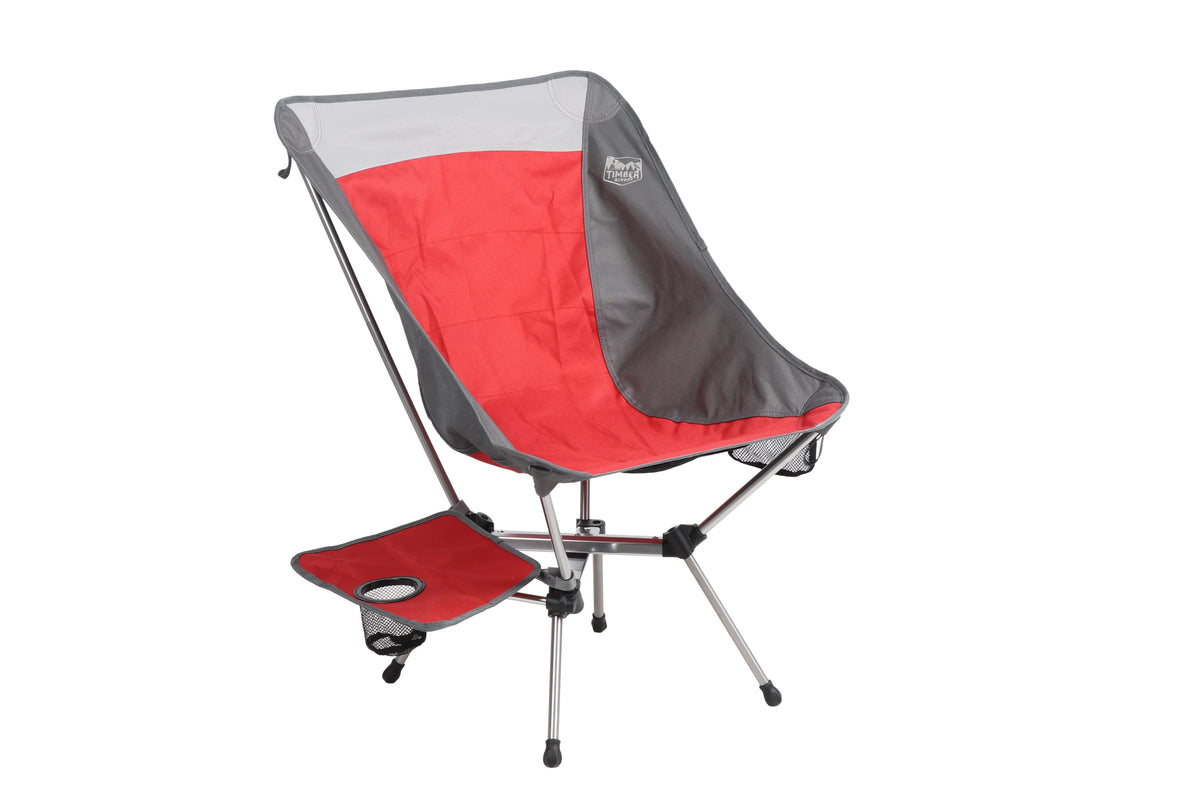 Red and Gray Backpack Camping Chair A8849
