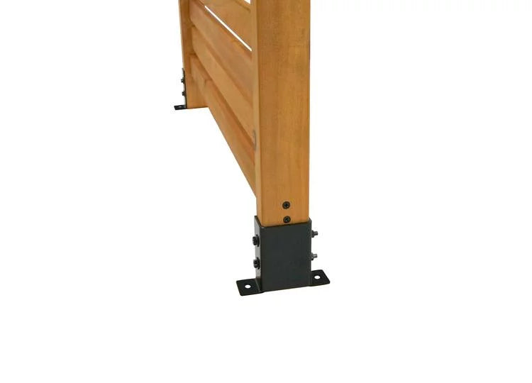6 ft H x 3 ft W Slatted Wood Privacy Screen Kit (1 Panel) S299
