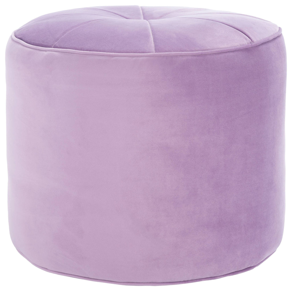 Lilac Cylinder Ottoman A53355