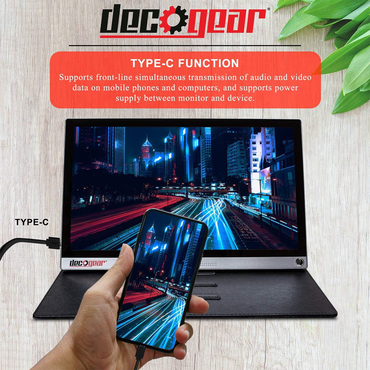15.6 Portable Monitor 1080p IPS Touchscreen with 10 Point Capacitive Control V3426