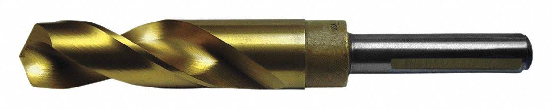 Reduced Shank Drill Bit, 31/32 in, 118 , Cobalt, Tin I1382