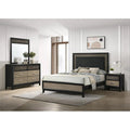 5-Pcs Light Brown & Gray Wood Eastern King Bedroom Set M789829