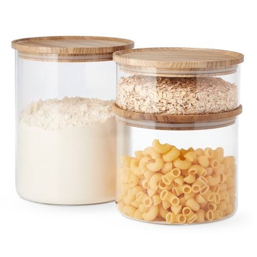 Glass Canister Set of 3 K5811