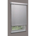 White Faux Wood Cordless Blinds V821817