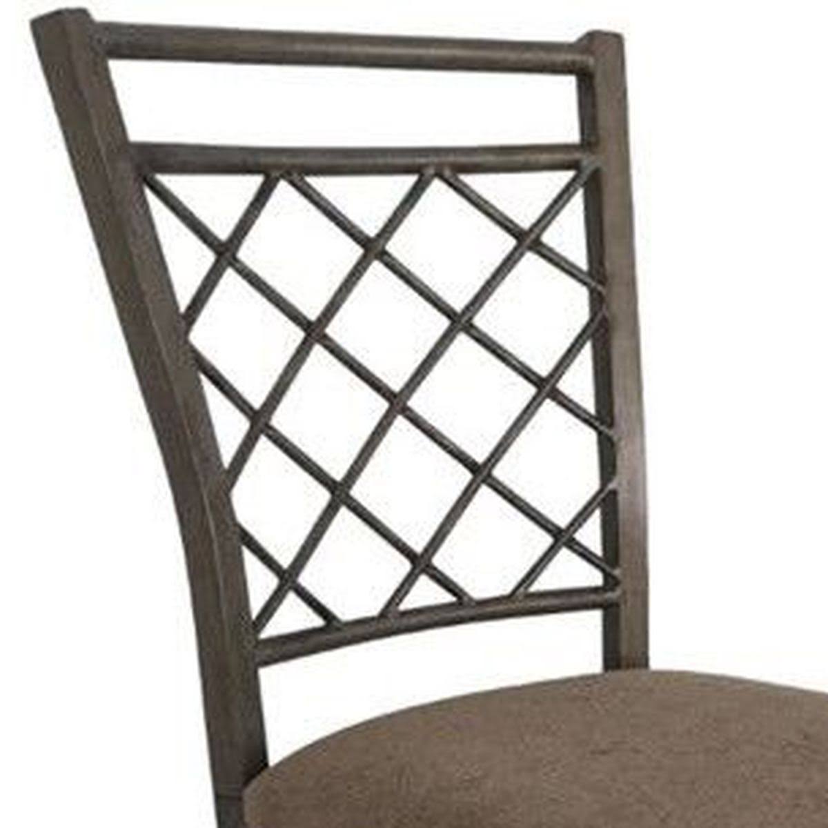 Swivel Bar Chair Fabric Antique (Set of 2) K8666