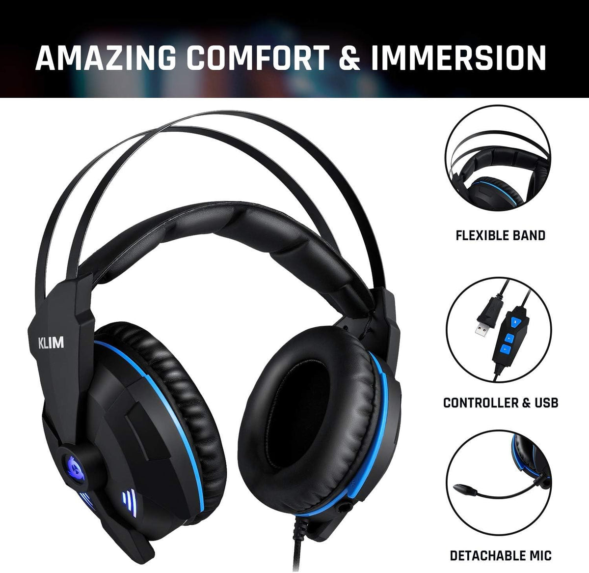 USB Gaming Headset with Microphone O74548