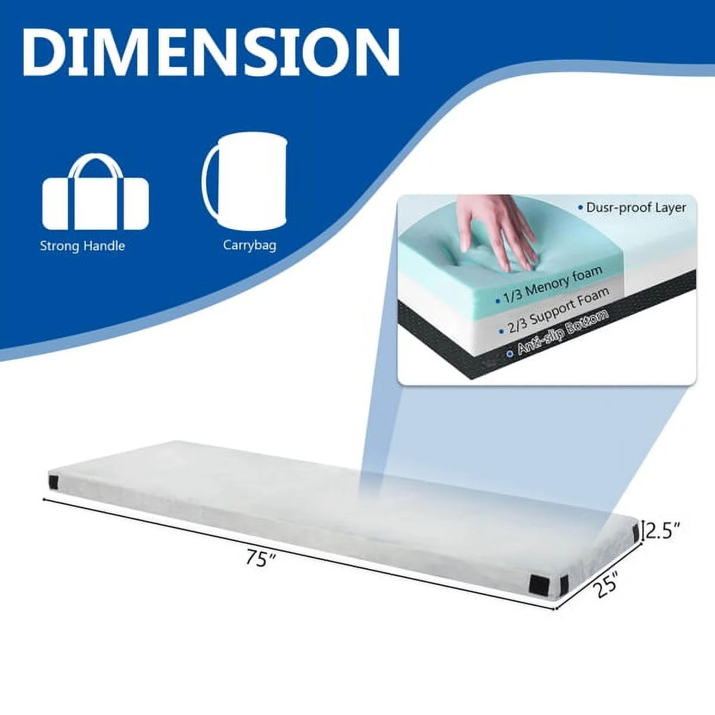 Capri Memory Foam Camping Mattress with Waterproof Cover & Travel Bag R434