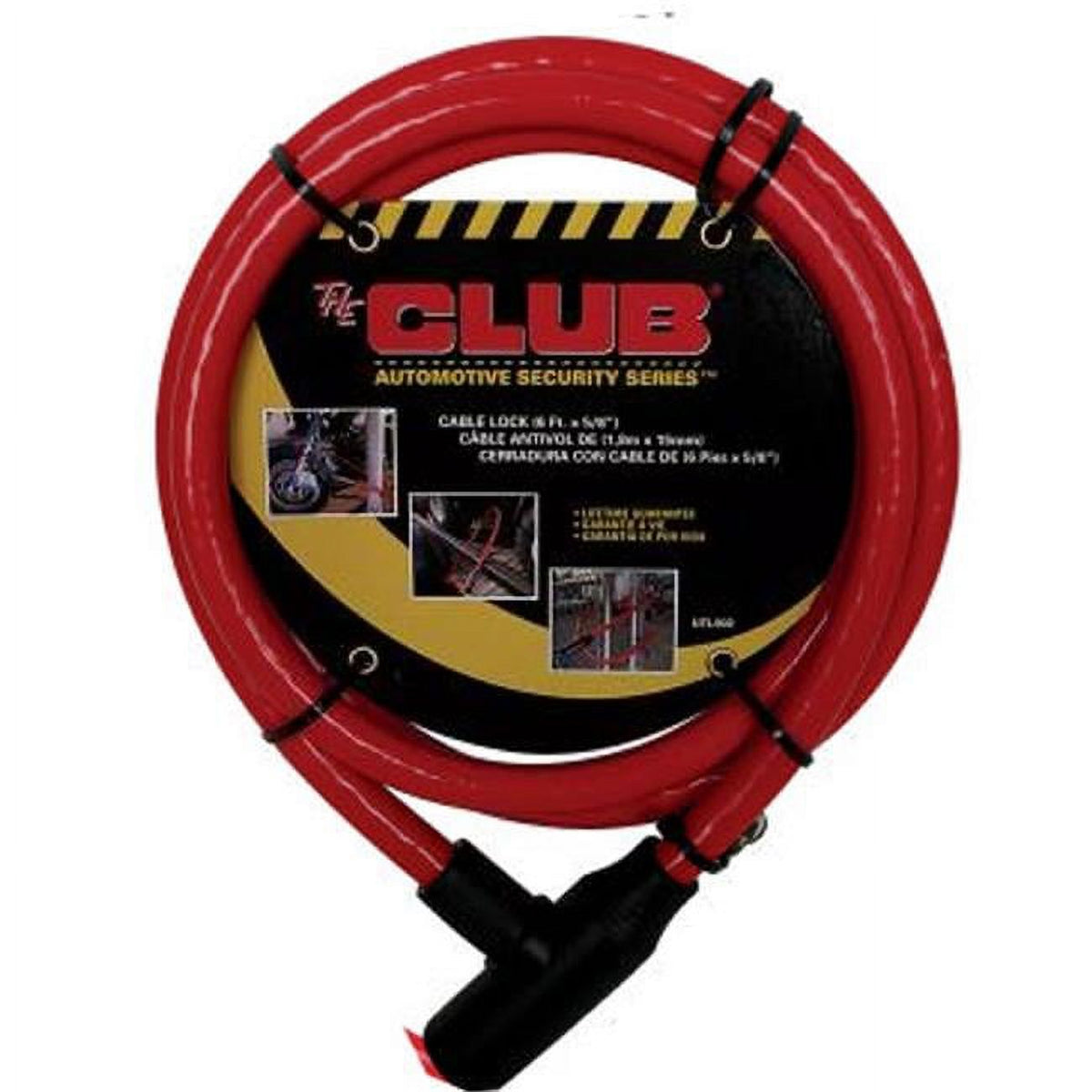 Red 6 Foot Keyed Cable Lock N45345