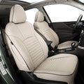 Black/Gray Leatherette Car Seat Covers D64552