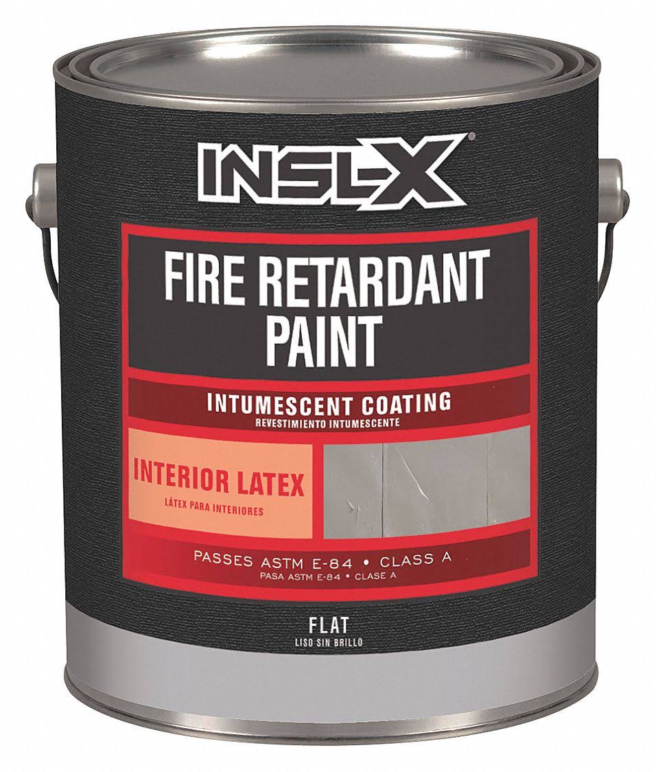 Fire Retardant Paint Flat White Latex Intumescent Coating 5 Gal T423