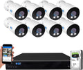 16 Channel 4K PoE Security Camera System with 8 Cameras R89839