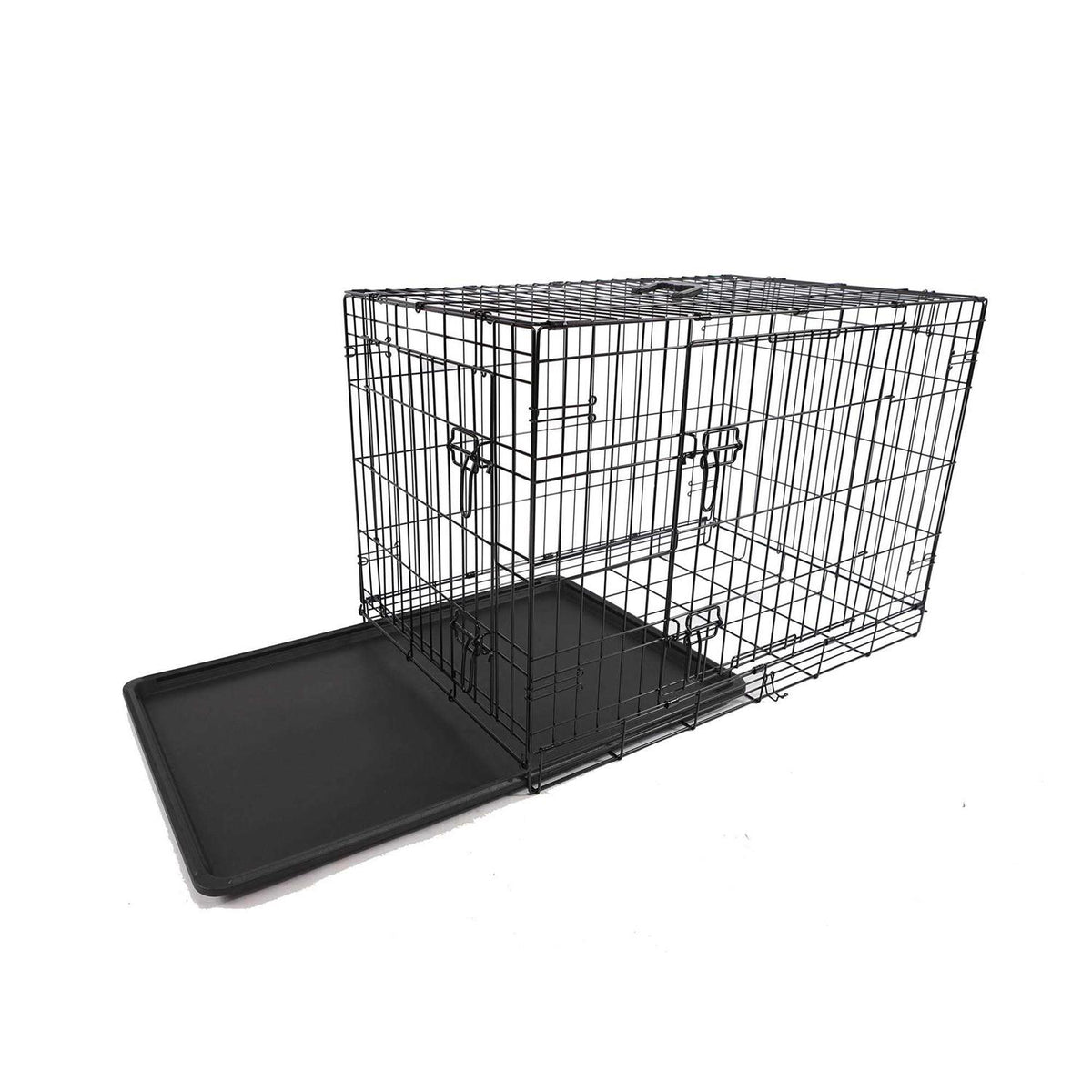 2-Door Folding Dog Crate L354319