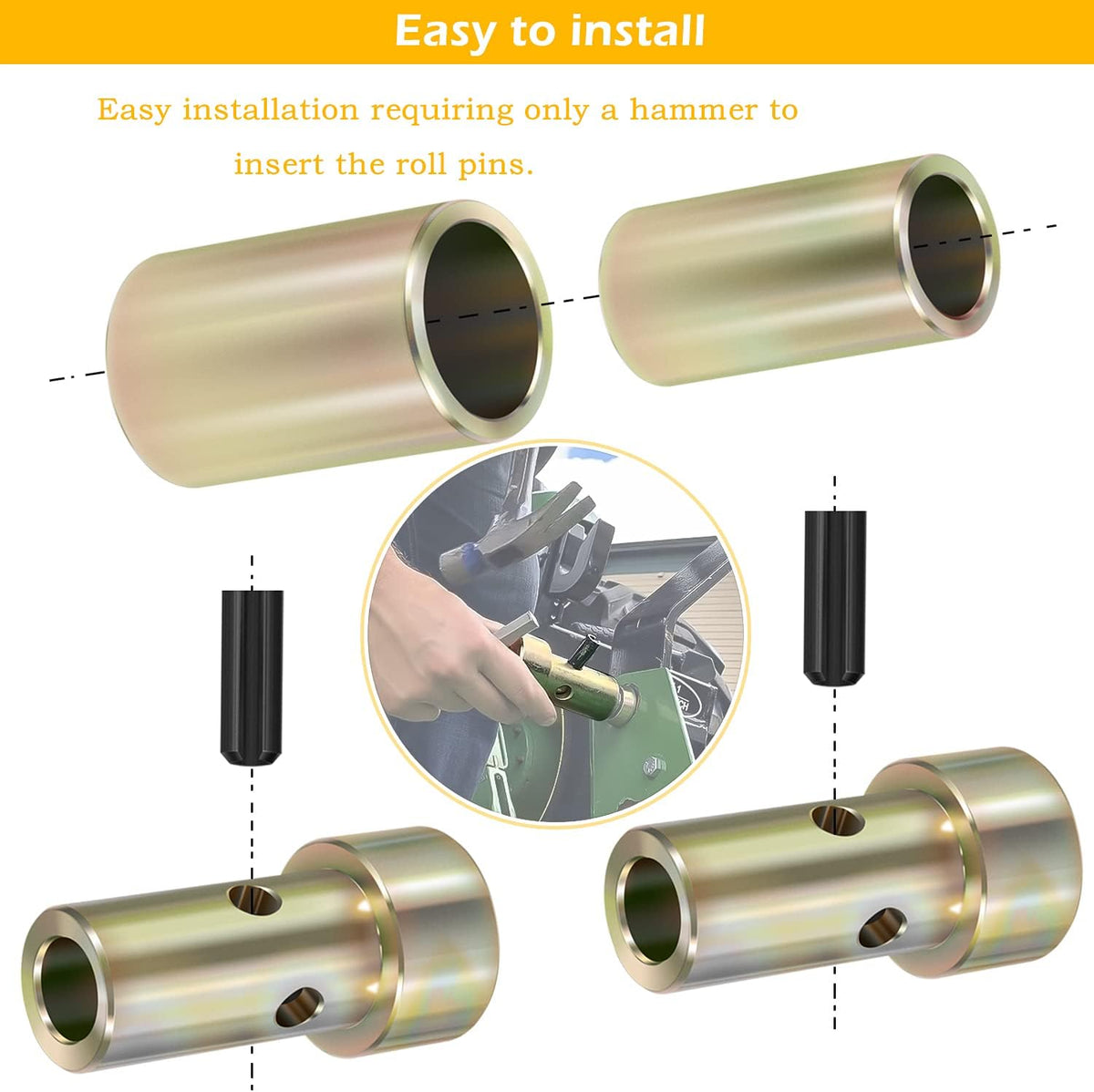 Quick Hitch Bushing Kit Heavy Duty Steel Pack of Two Sets H1932