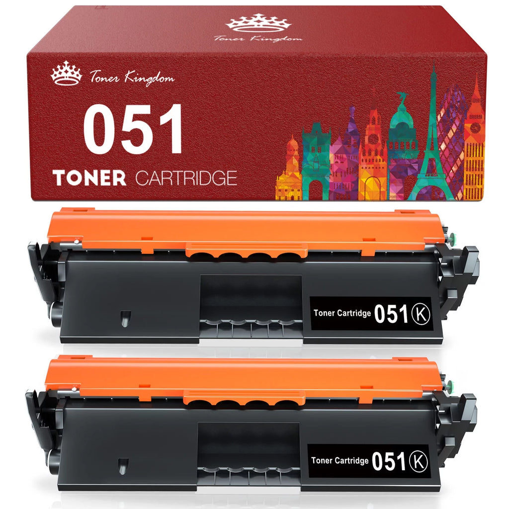 Compatible Toner for Canon 051 Printer, Black, 2-Pack K4875