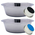 Stainless Steel Dog Bowl Set of 2 with Silicone Non-Skid Base Q58927