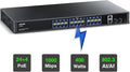 28-Port Gigabit PoE Switch with 24 x PoE 400W, 2 x Uplink Gigabit Ports, 2 x 1G SFP Slots, Rackmount or Desktop, Unmanaged J7007