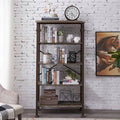 5-Tier Industrial Bookshelf with Metal Frame M6155