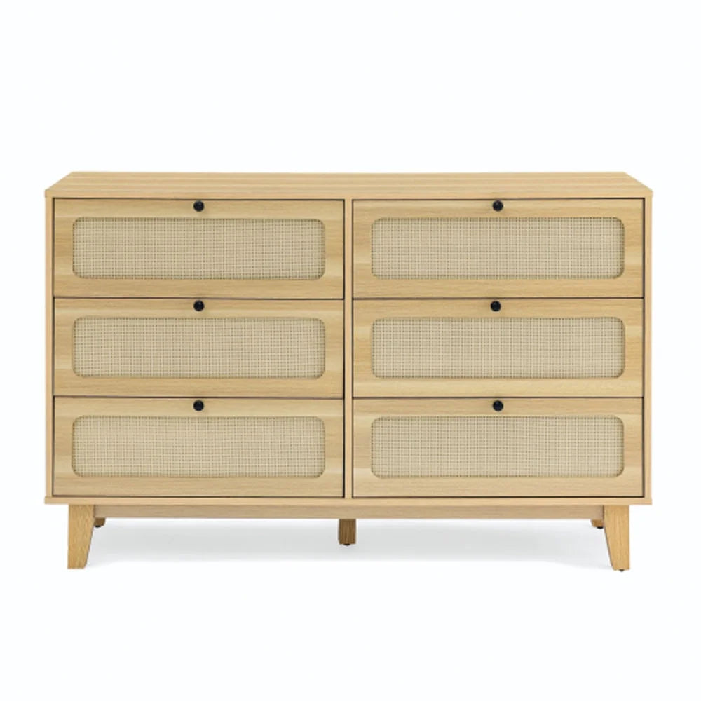 Wooden 6 Drawer Dresser Y704