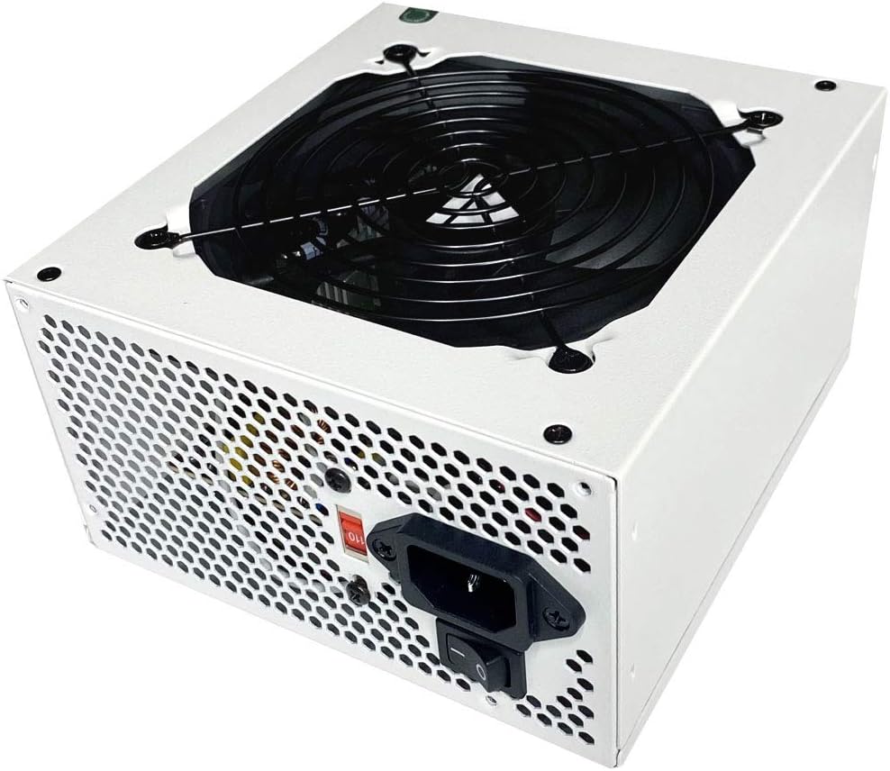 600W ATX Semi-Modular Power Supply with 120mm Black Fan Y441