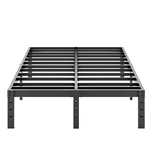 Full Size 18" Tall Heavy Duty Metal Platform Bed Frame Y89428