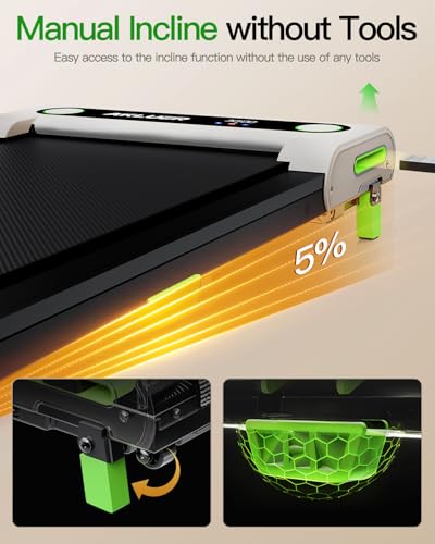 2.5 HP Under Desk Treadmill with Remote Control and LED Display J8482