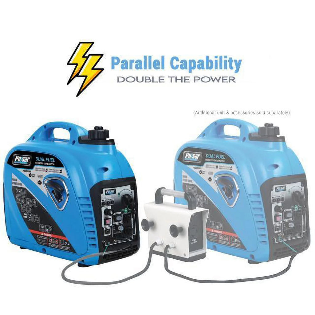 2200W Portable Dual Fuel Inverter Generator J72616