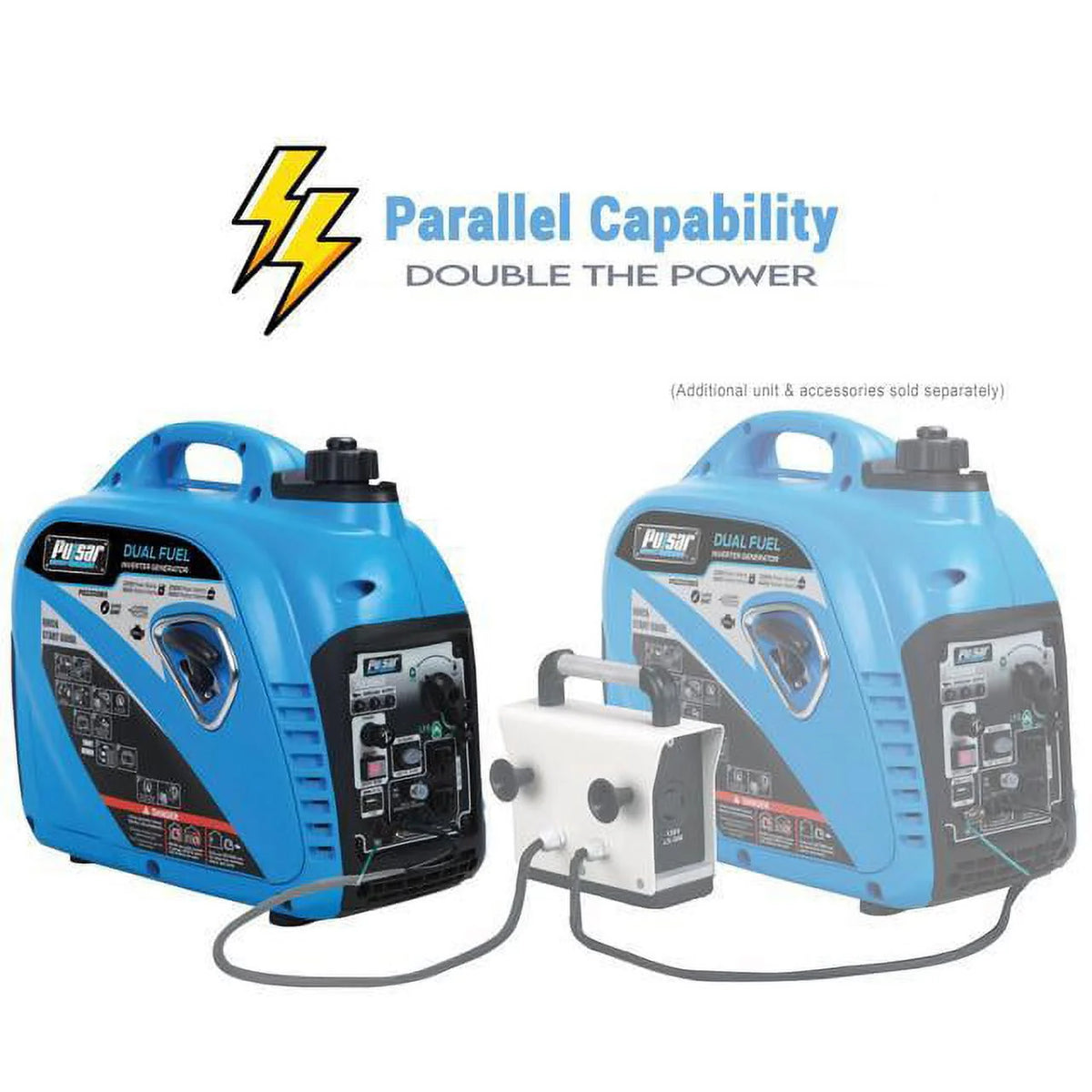 2200W Portable Dual Fuel Inverter Generator J72616