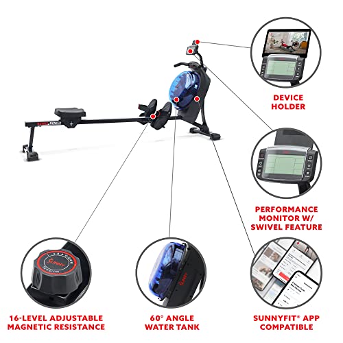 Water Rowing Machine with High Dynamic Resistance Vertical Tank F70256