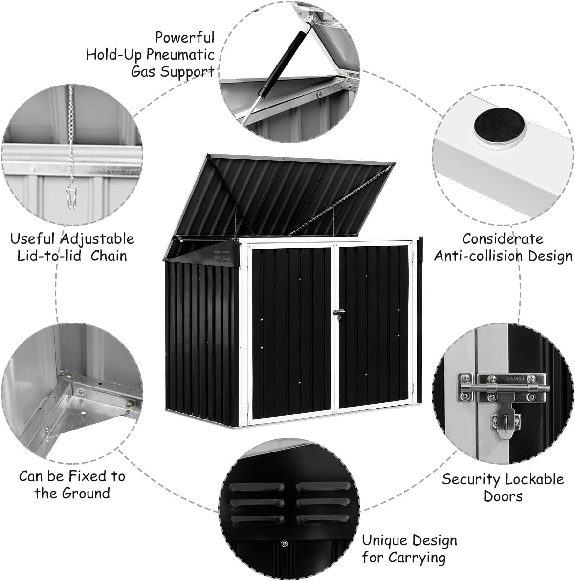 6x3FT Outdoor Storage Shed X433020
