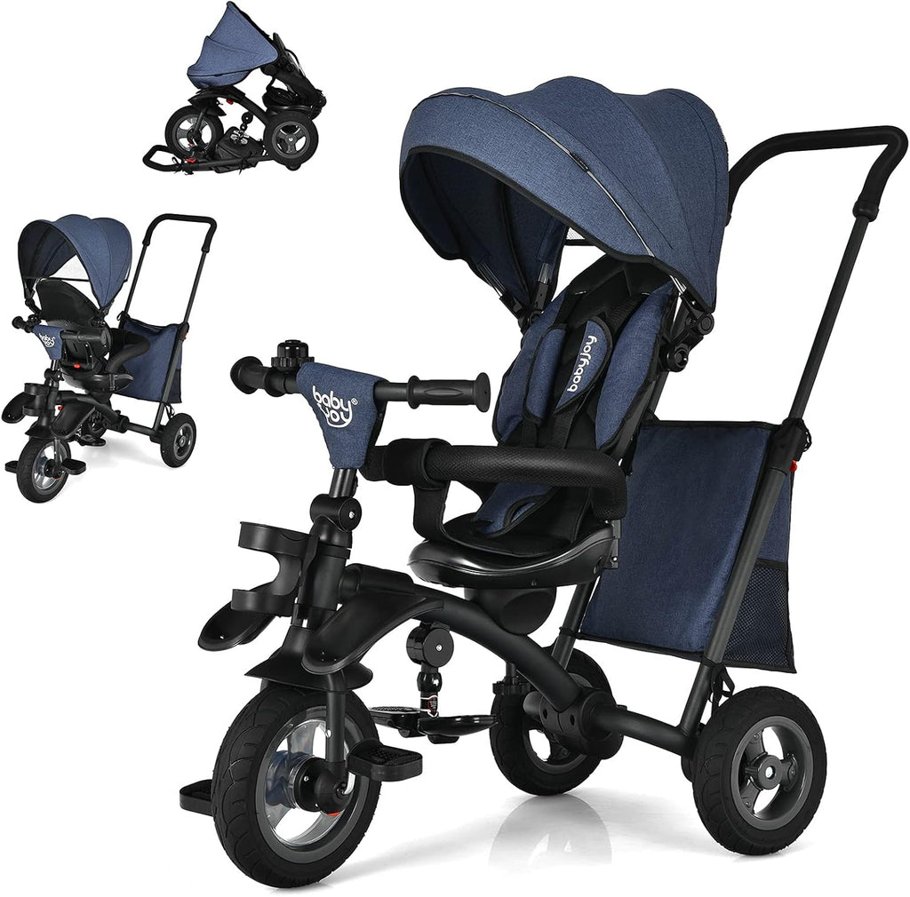 7 in 1 Folding Toddler Tricycle with Canopy Q1861