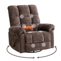 Beige Oversized Power Lift Recliner Chair with Massage and Heat I51673
