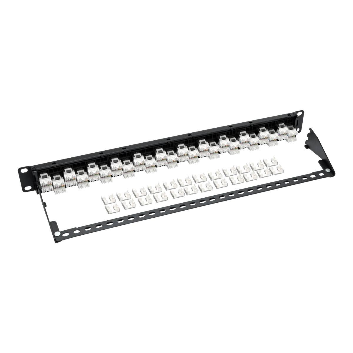 24-Port Cat6a Cat6 Cat5e Patch Panel Q23648